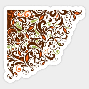 Abstract Floral Design 6 Sticker